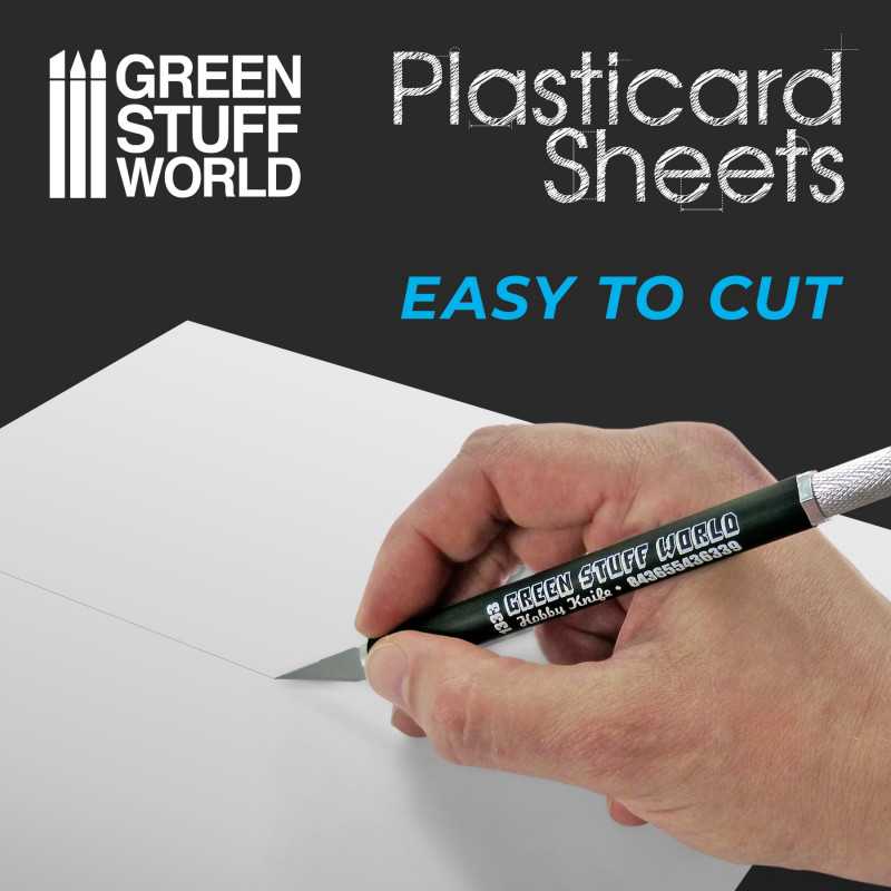GSW9307 - Foglio Plasticard 1'5 mm - COMBOx3 lastre GREEN STUFF WORLD - immagine 2