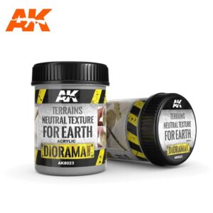 AK8023 - TERRAINS NEUTRAL TEXTURE FOR EARTH - TERRENI TEXTURE NEUTRA PER LA TERRA 250ml AK INTERACTIVE
