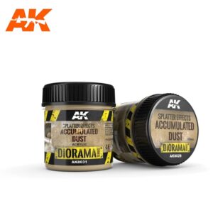 AK8031 - SPLATTER EFFECTS ACCUMULATED DUST - EFFETTI SPLATTER POLVERE ACCUMULATA 100ml AK INTERACTIVE