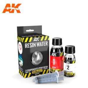 AK8044 - RESINA ACQUA 2 COMPONENTI RESINA EPOSSIDICA 180ml AK INTERACTIVE