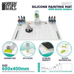GSW4562 - Tappetino per Dipingere con bordi - GREEN STUFF WORLD