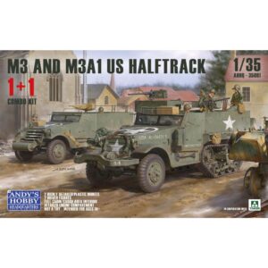 Andy's HHQ | M3 / M3A1 U.S. WWII Halftrack Double Combo | scala 1/35 | AHHQ-35001