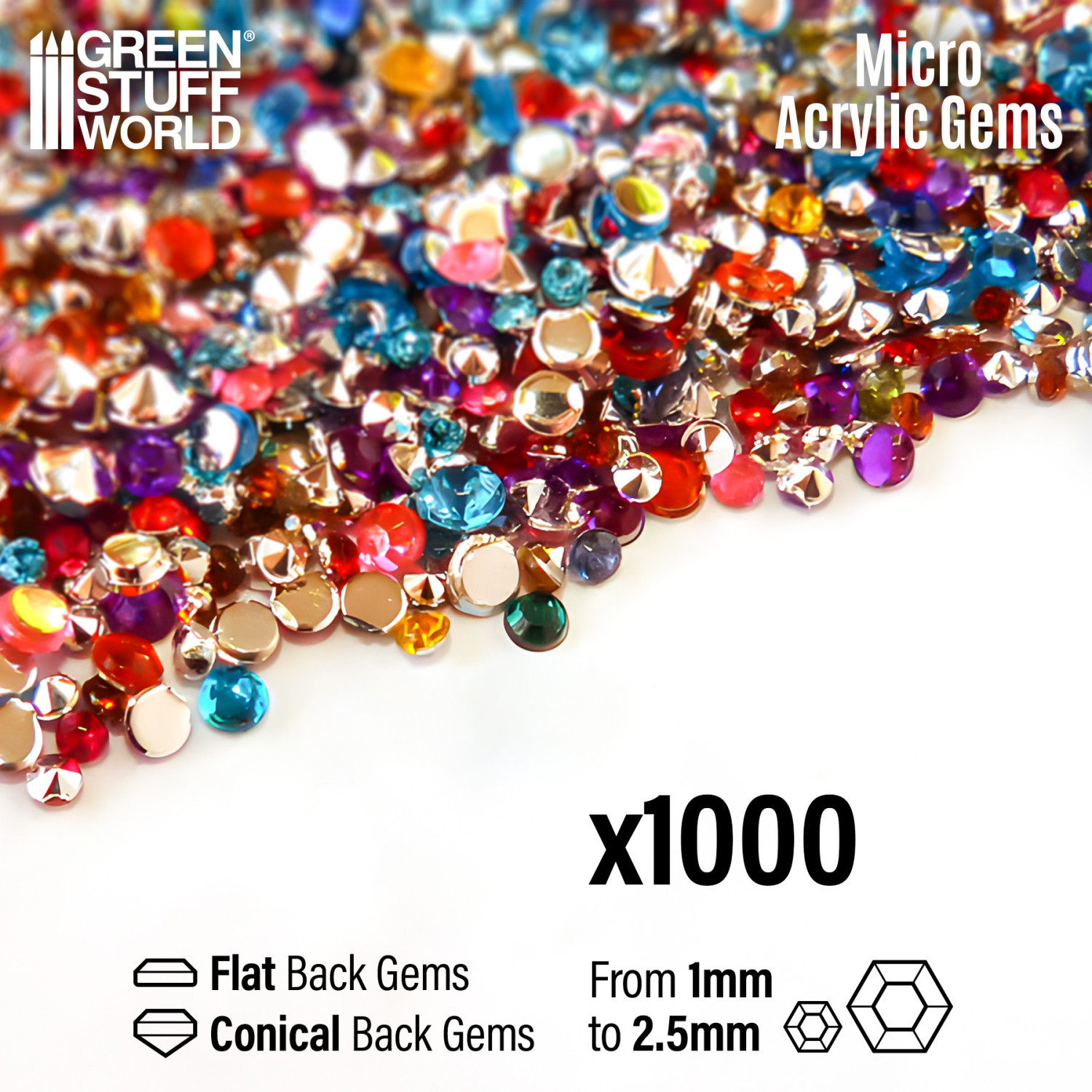 GSW1033 - Micro Gemme Acriliche - GREEN STUFF WORLD - immagine 2