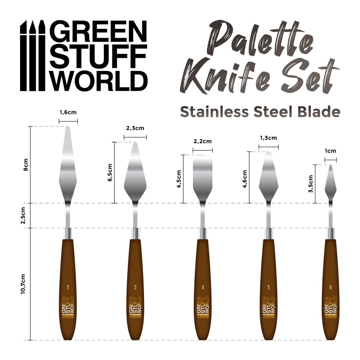 GSW3105 - Spatole per dipingere e modellare - GREEN STUFF WORLD - immagine 2