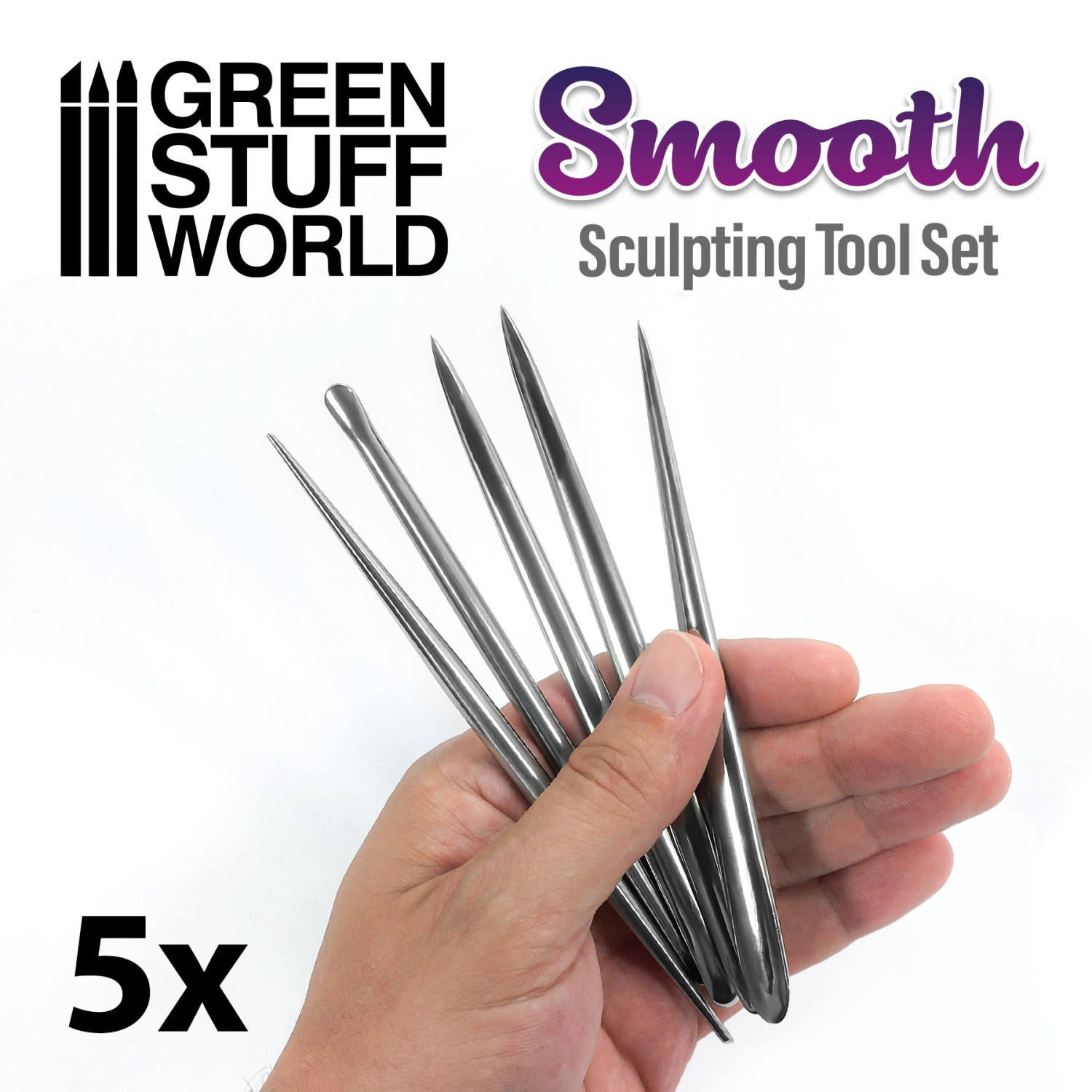 GSW3127 - 5x Lancette Modellare - SMOOTH - GREEN STUFF WORLD - immagine 2