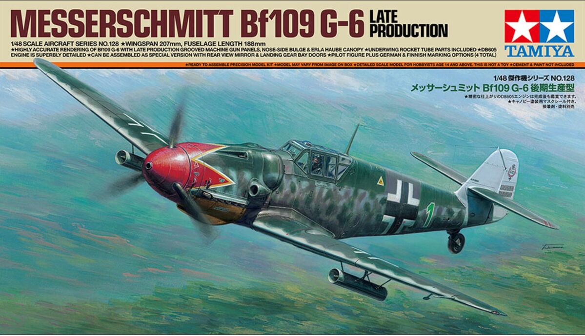 Tamiya | Bf-109 G-6 Late Production | scala 1/48 | 61128