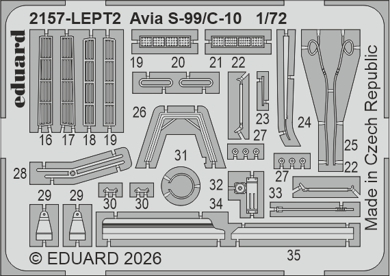 Eduard | Avia S-99/C-10 Limited Edition | scala 1/72 | 2157 - immagine 6